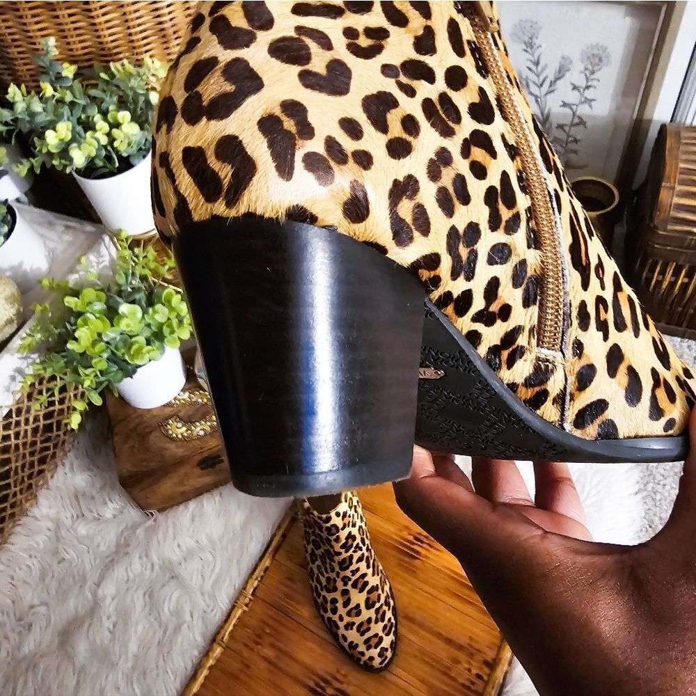 Vionic Leopard Print Ankle Boots - Picture 12 of 14